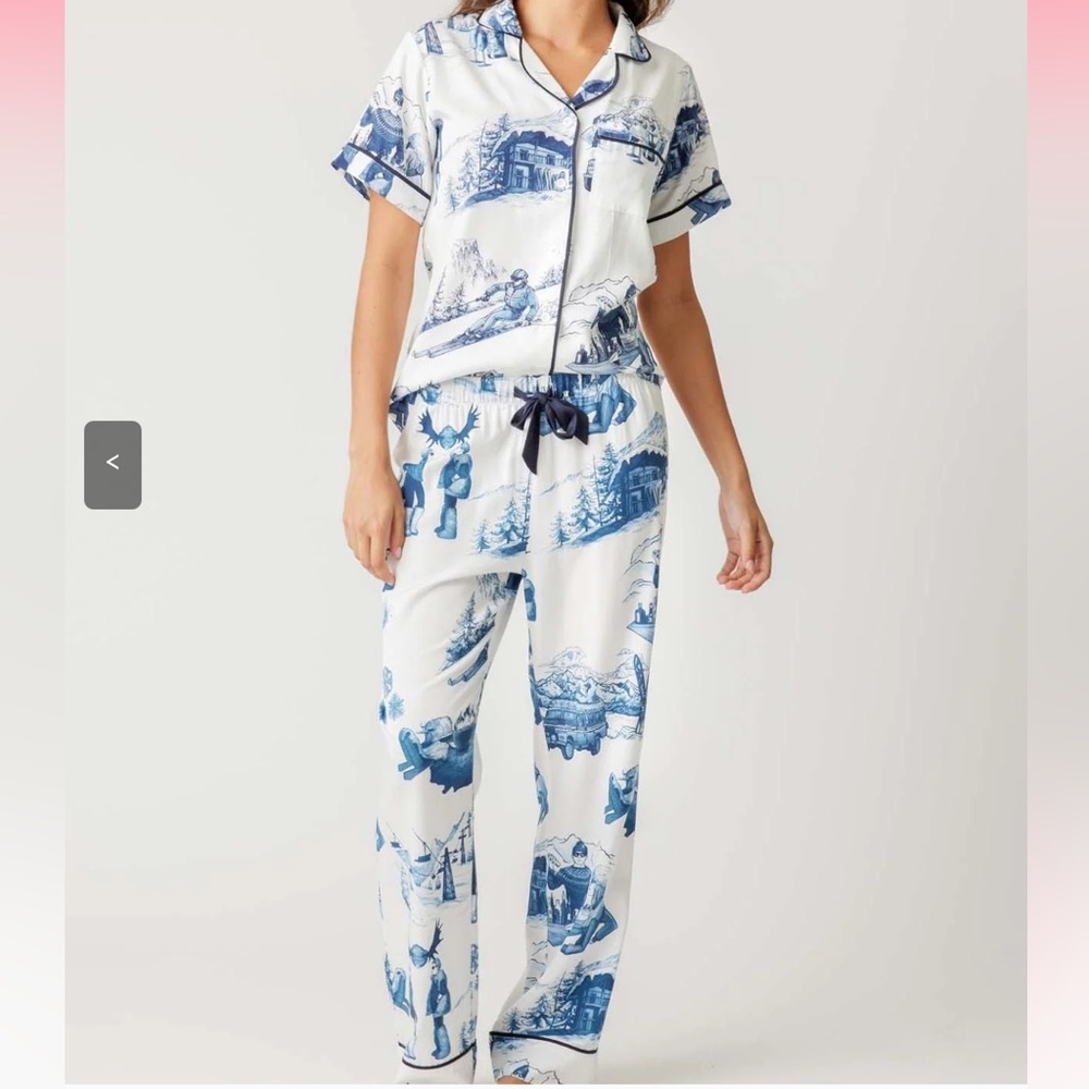 Katie Kime Apres Ski Toile Pajama Set